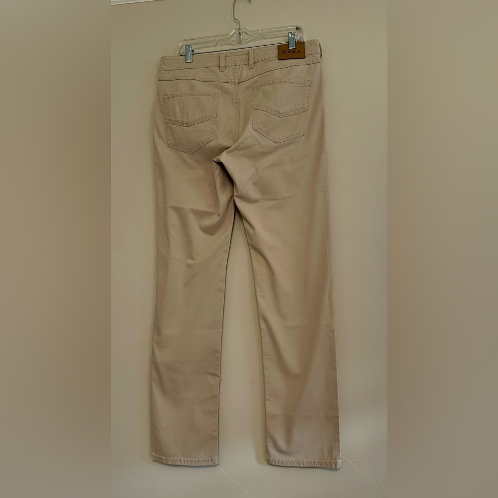 Atelier Gardeur NEVIO-8 Pants Mens 35/34 Regular Fit Beige Printed Lining - Picture 2 of 16